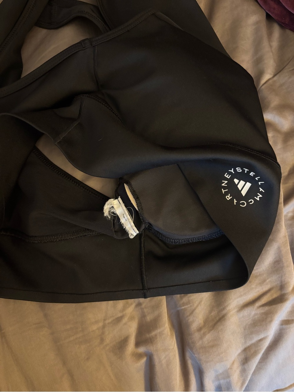 Adidas by Stella McCartney Black High-Neck Sports Bra - Picture 5 of 5
